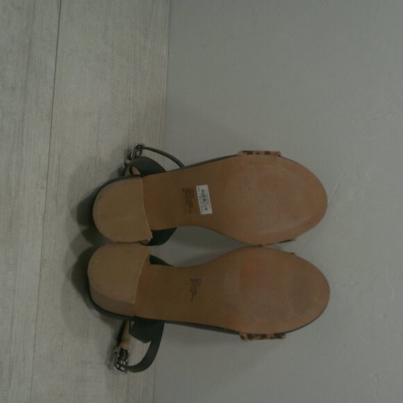 Sexy Torrid Pinup Style Retro Leopard Low Block Heel Sandals Size 9W | Wide - Picture 11 of 14